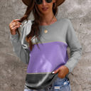  SALE! - Size L - only - Love Kuza Colorblock Long Sleeve Sweater
