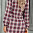  Love Kuza Tie Front Plaid Button Shirt Dress