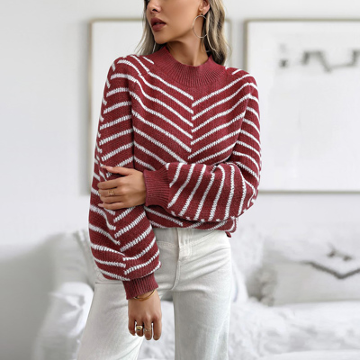 Love Kuza Striped Haven Knit Pullover Sweater