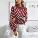  Love Kuza Striped Haven Knit Pullover Sweater