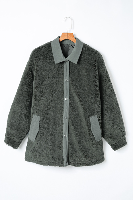 Love Kuza - Ever-grey green Escape Sherpa Jacket