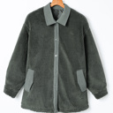  Love Kuza - Ever-grey green Escape Sherpa Jacket