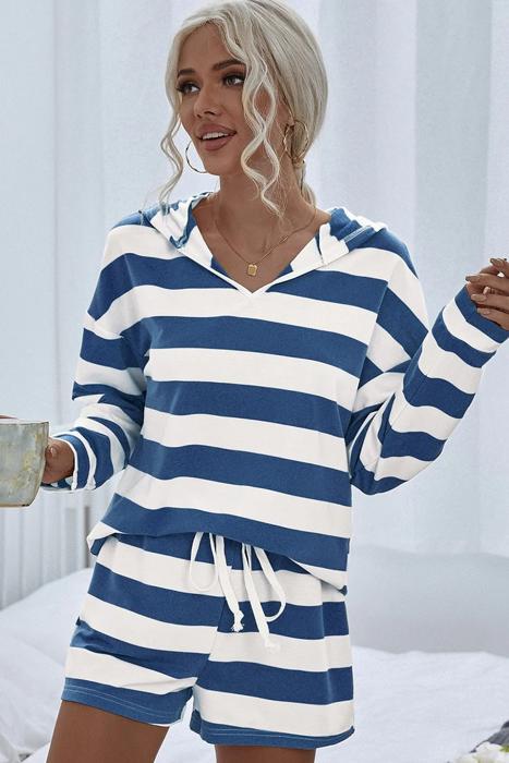 Love Kuza Striped Serenity Hoodie Set