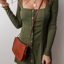  Love Kuza - Evergreen Charm Ribbed Dress