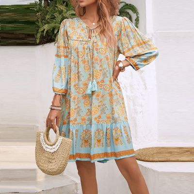 Love Kuza Vintage Boho Petals Dress