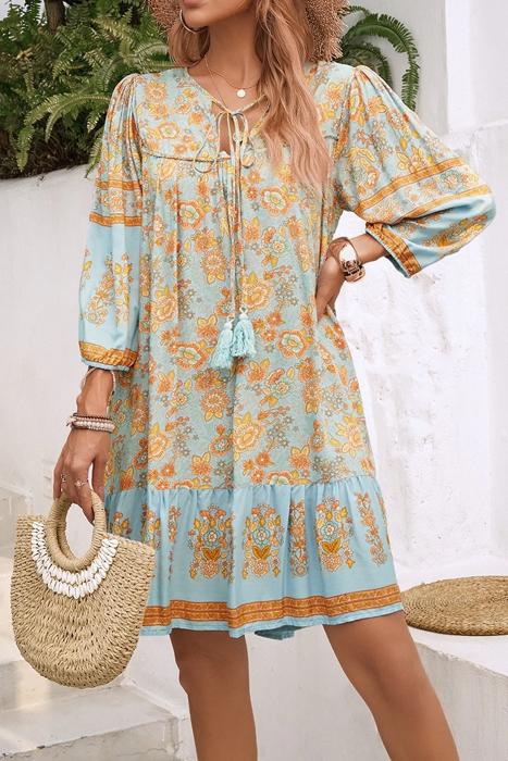 Love Kuza Vintage Boho Petals Dress