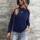  Love Kuza Open Shoulder Twist Sweater