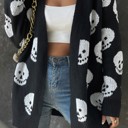  Love Kuza Skull Society Knit Cardigan