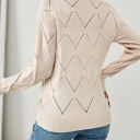  Love Kuza Diamond Twist Knit Pullover