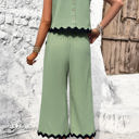  Love Kuza The Wave Trims Top & Capris 2 Pieces Set