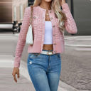 Pink Size 2 Love Kuza GeoGlam Cropped Cardigan