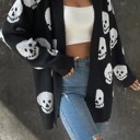  Love Kuza Skull Society Knit Cardigan