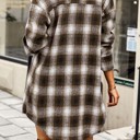  Love Kuza Urban Check Longline Shirt
