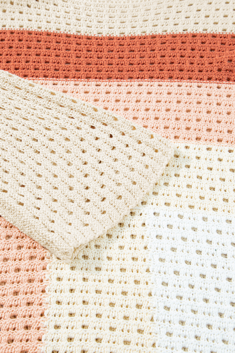 Love Kuza - Sunset Glow Crochet Pullover