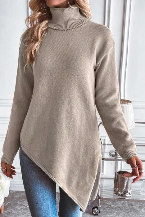 Love Kuza Asymmetric Grace Knit Pullover