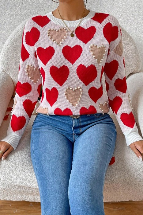 Love Kuza Love in Pearls Sweater