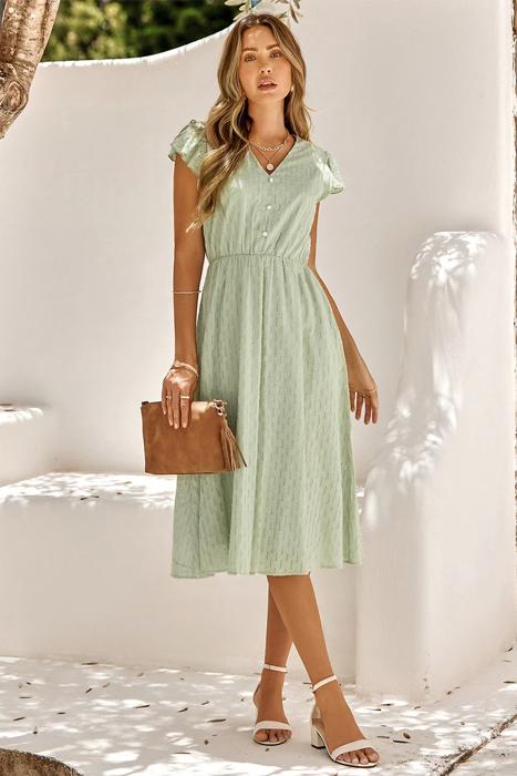 Love Kuza Geo Breeze Midi Dress