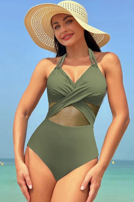Love Kuza Tidal Mesh One-Piece