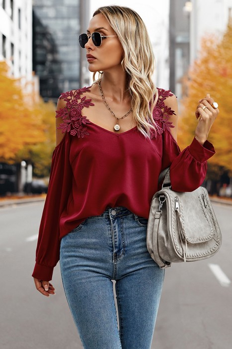 Love Kuza Laced Radiance Blouse