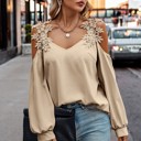  Love Kuza Beige Laced Radiance Blouse