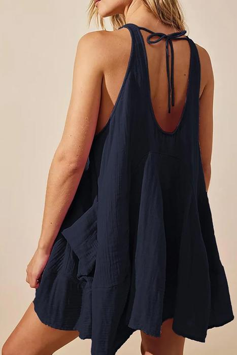 Love Kuza Breezy Backtie Coverup Tunic Dress