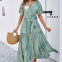  Love Kuza Floral Rhythm Wrap Dress