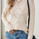  Love Kuza Diamond Twist Knit Pullover