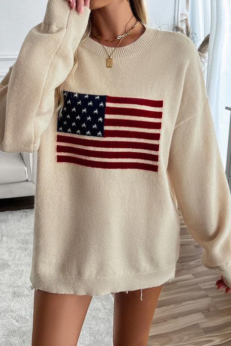 Love Kuza Patriotic Charm Sweater