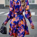  Love Kuza Artsy Floral Tie Waist Dress 