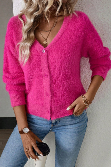 Love Kuza Fuzzy Luxe Cardigan