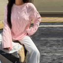  Love Kuza Cozy Waves Cable Knit Sweater