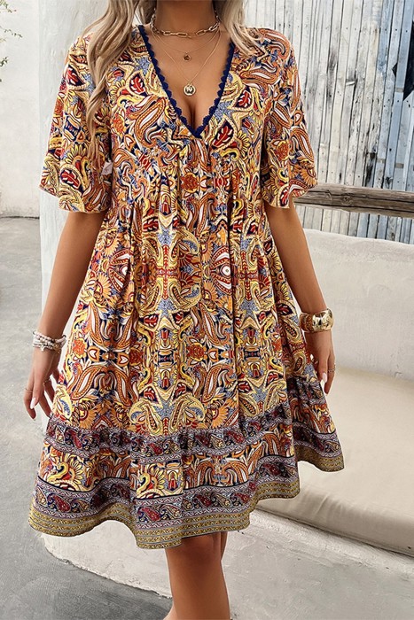 Love Kuza Paisley Whisper Dress