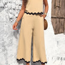  Love Kuza The Wave Trims Top & Capris 2 Pieces Set