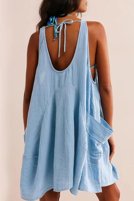 Love Kuza Breezy Backtie Coverup Tunic Dress