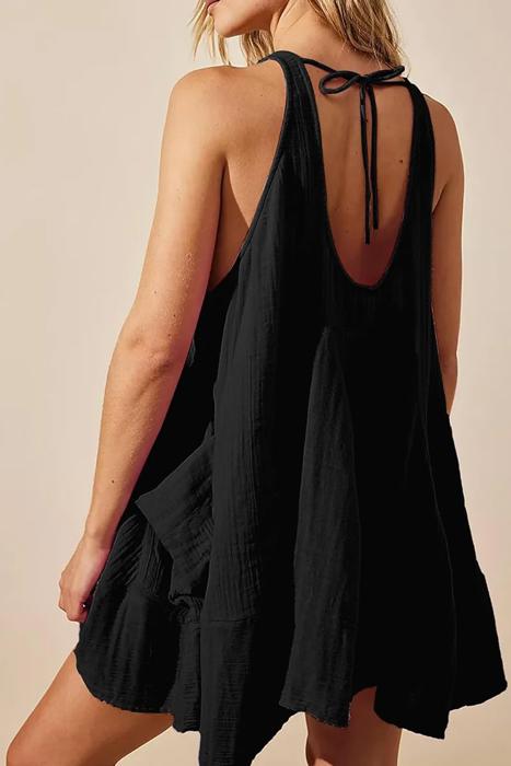 Love Kuza Breezy Backtie Coverup Tunic Dress