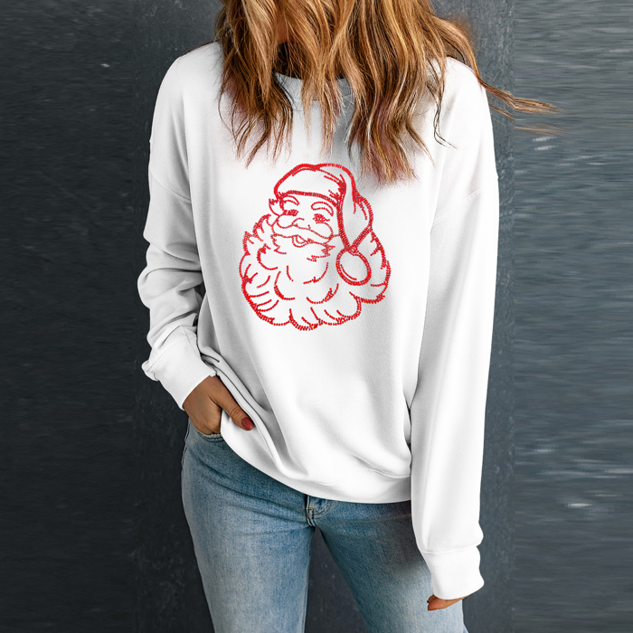 Love Kuza - Retro Santa Sparkle Sweatshirt