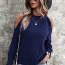  Love Kuza Open Shoulder Twist Sweater