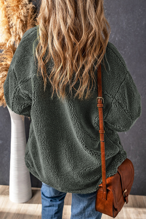 Love Kuza - Ever-grey green Escape Sherpa Jacket