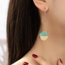  Very Carrot Stone Arc Drop Earrings