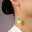  Very Carrot Stone Arc Drop Earrings
