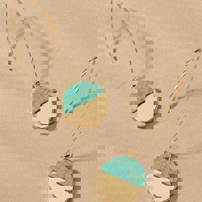 Very Carrot Stone Arc Drop Earrings