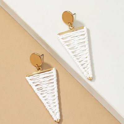 Very Carrot Breezy Raffia Triangle Drops