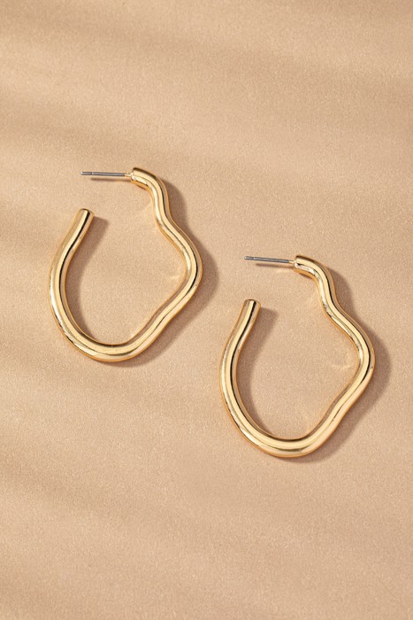 Very Carrot Abstract Elegance Hoop Earrings