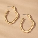  Very Carrot Abstract Elegance Hoop Earrings