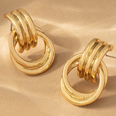 Very Carrot Twisted Harmony Hoop Earrings