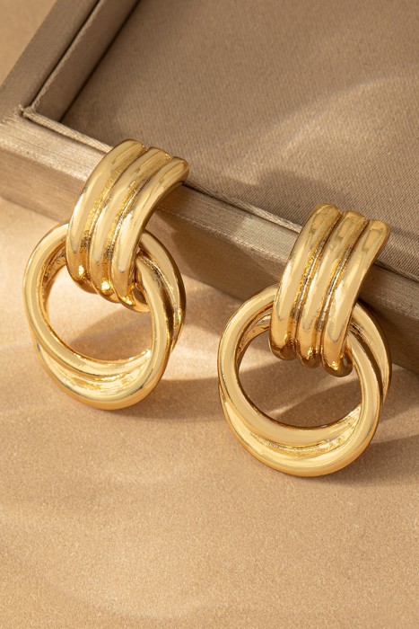 Very Carrot Twisted Harmony Hoop Earrings