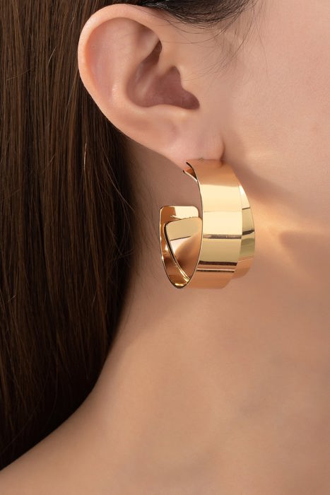 Very Carrot Bold Layers Hoop Earrings