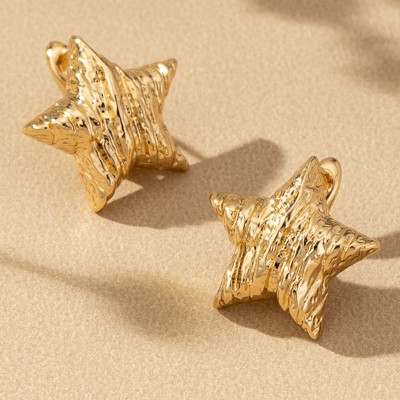 Very Carrot Stellar Puff Star Earrings