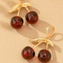  Very Carrot Scarlet Cherry Drop Earrings