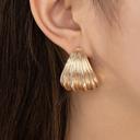  Very Carrot Textured Radiance Wide Hoop Earrings